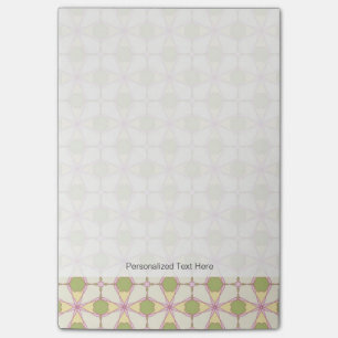Colourful retro pattern background 3 post-it notes