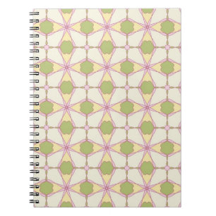 Colourful retro pattern background 3 spiral notebook