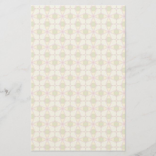 Colourful retro pattern background 3 stationery (Front)
