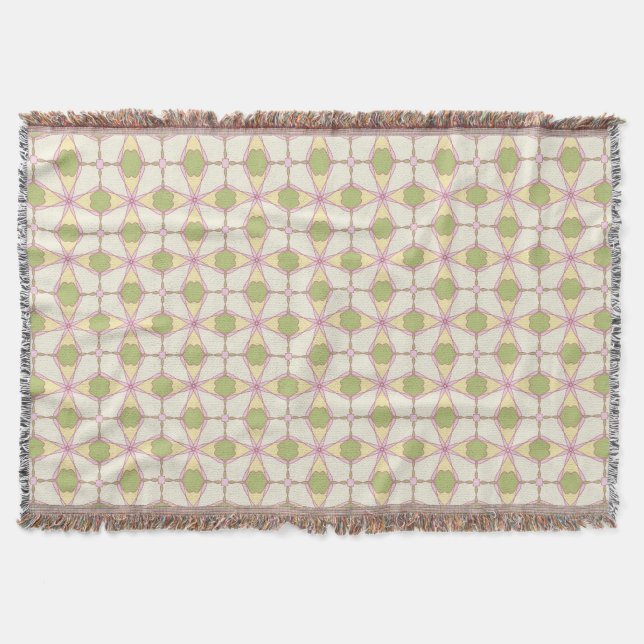 Colourful retro pattern background 3 throw blanket (Front)