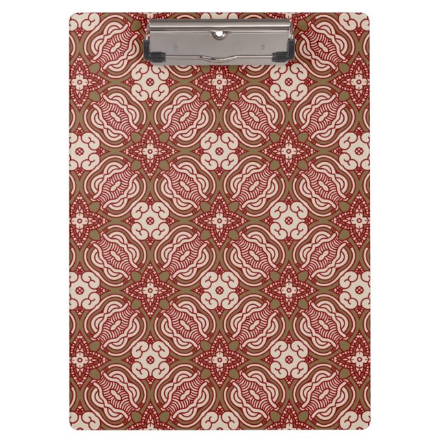 Colourful retro pattern background 4 clipboard (Front)