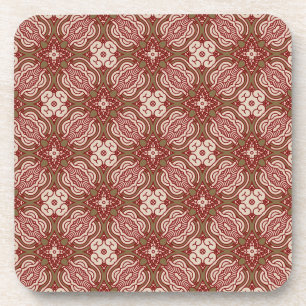 Colourful retro pattern background 4 coaster