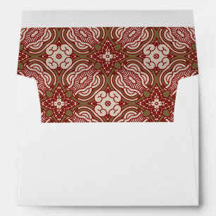 Colourful retro pattern background 4 envelopes