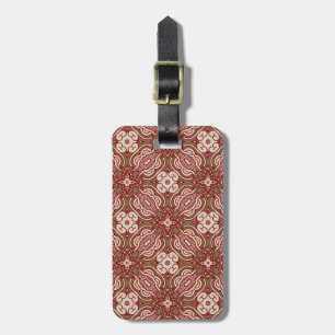 Colourful retro pattern background 4 luggage tag