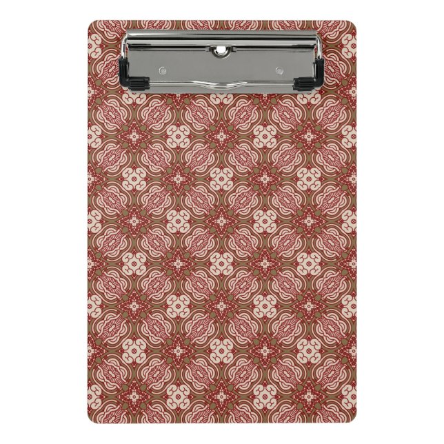 Colourful retro pattern background 4 mini clipboard (Front)