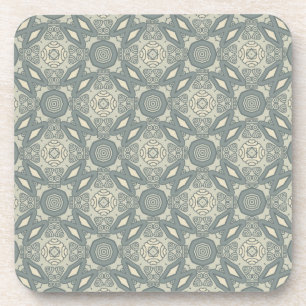 Colourful retro pattern background 5 coaster