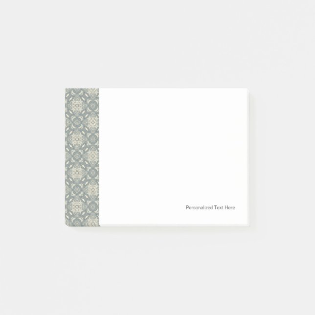 Colourful retro pattern background 5 post-it notes (Front)