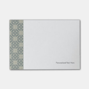 Colourful retro pattern background 5 post-it notes