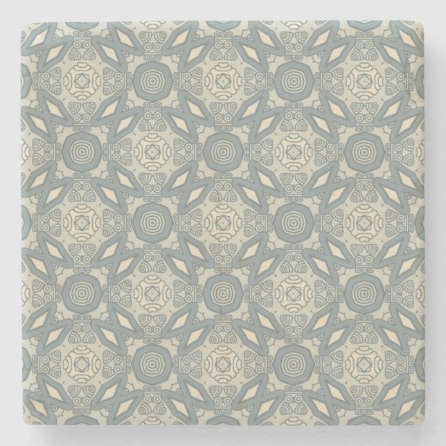 Colourful retro pattern background 5 stone coaster (Front)