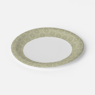 Colourful retro pattern background 6 paper plate