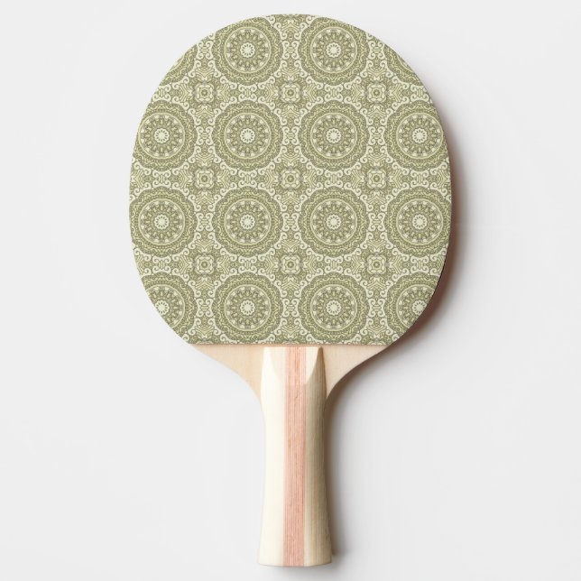 Colourful retro pattern background 6 ping pong paddle (Front)