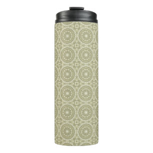 Colourful retro pattern background 6 thermal tumbler