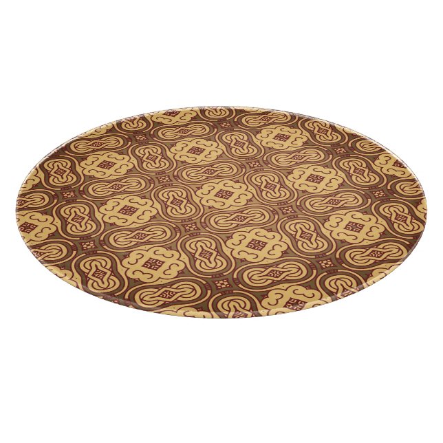 Colourful retro pattern background cutting board (Corner)