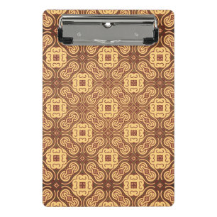 Colourful retro pattern background mini clipboard