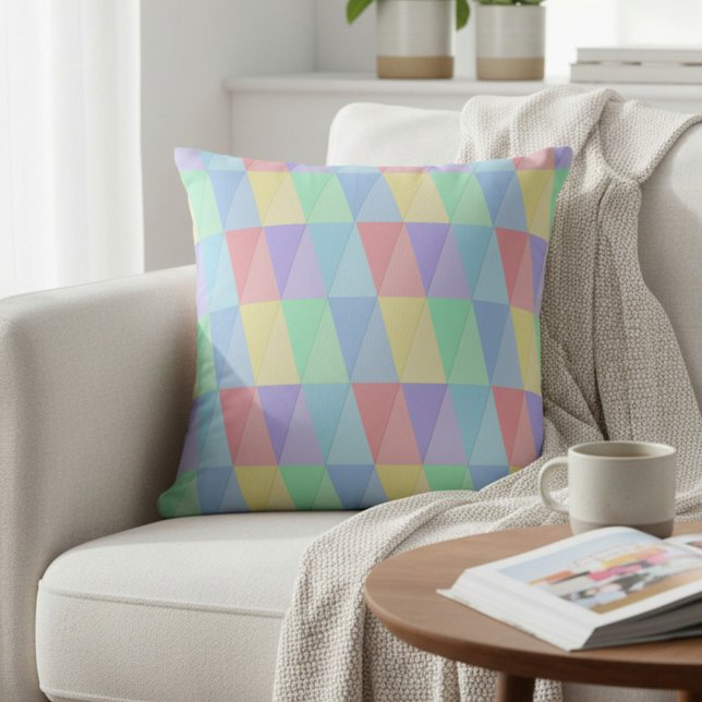 Colourful Retro Pattern Cushion (Creator Uploaded)