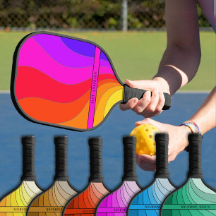 Colourful Retro  Pickleball Paddle