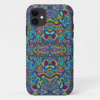 Colourful Retro Psychedelic Abstract Swirls 2