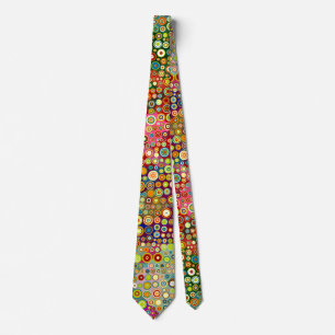Colourful retro spots pattern + your ideas tie