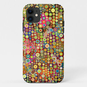 Colourful Retro Spots + your idea Case-Mate iPhone Case