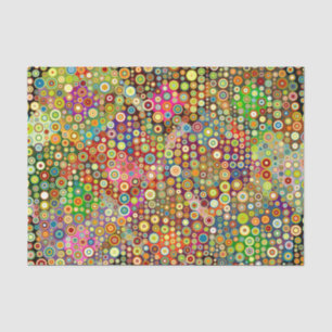 Colourful Retro Spots + your idea Tissue Paper