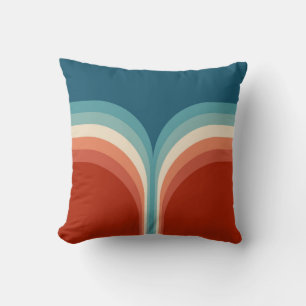 Colourful Retro style double arch decoration Cushion