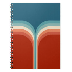 Colourful Retro style double arch decoration Notebook