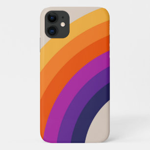 Colourful retro style rainbow art Case-Mate iPhone case