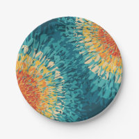Colourful retro style solar flare