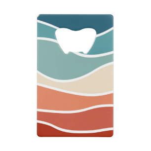 Colourful retro style waves