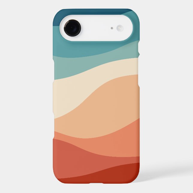 Colourful retro style waves decoration Case-Mate iPhone case (Back)