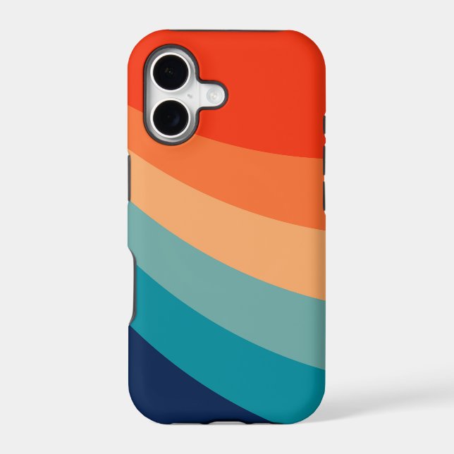 Colourful retro sun rays (Back)