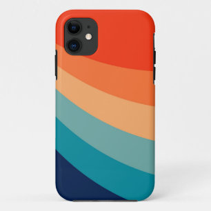 Colourful retro sun rays Case-Mate iPhone case