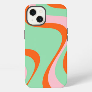Colourful Retro Swirl Groovy Y2K Pattern iPhone 13 Case