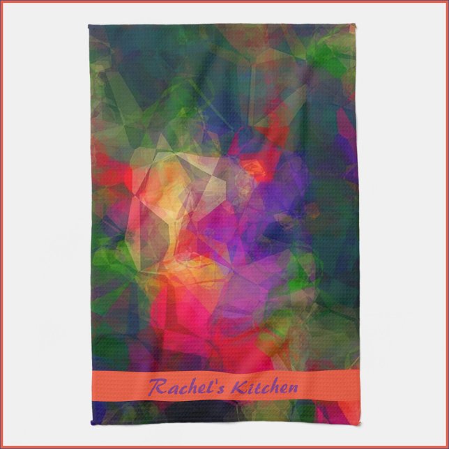 Colourful Retro  Tea Towel (Creator Uploaded)