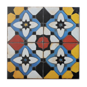 Colourful Retro Tile Style