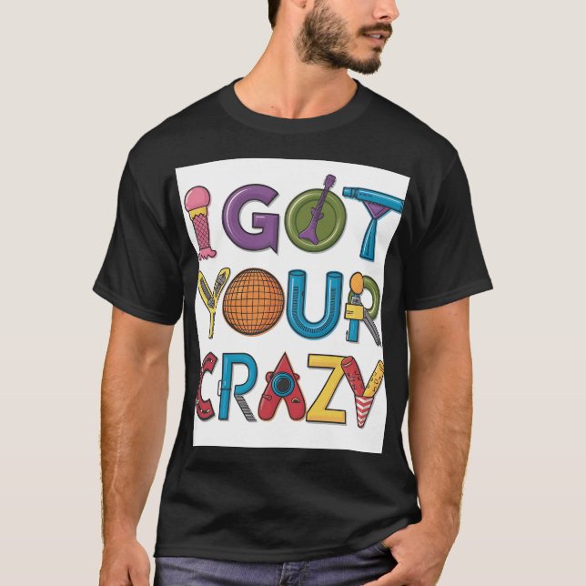 Colourful retro typography design featuring playfu T-Shirt (Front)