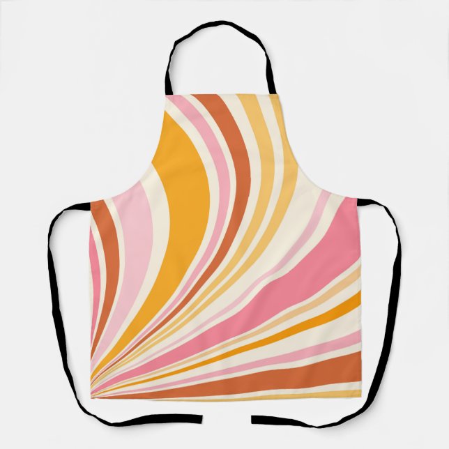 Colourful retro vibes apron (Front)