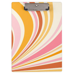 Colourful retro vibes clipboard
