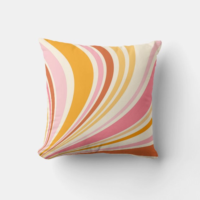 Colourful retro vibes cushion (Front)
