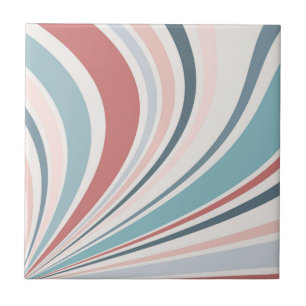 Colourful retro vibes in pink, blue and grey tile