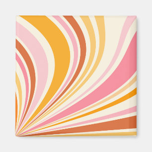 Colourful retro vibes magnet