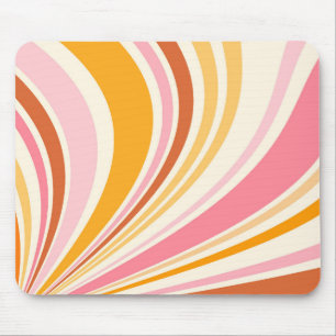 Colourful retro vibes mouse pad