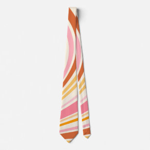 Colourful retro vibes tie