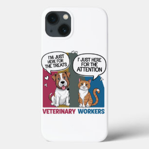 Colourful Retro Vintage Veterinary gift iPhone 13 Case