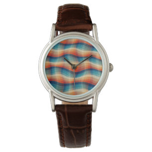 Colourful Retro Waves Vintage Watch