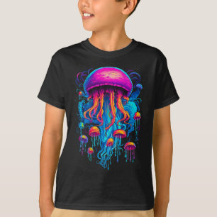 Colourful Rhapsody: Jellyfish in Cosmic Harmony T-Shirt