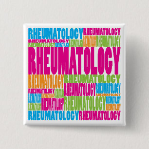 Colourful Rheumatology 15 Cm Square Badge