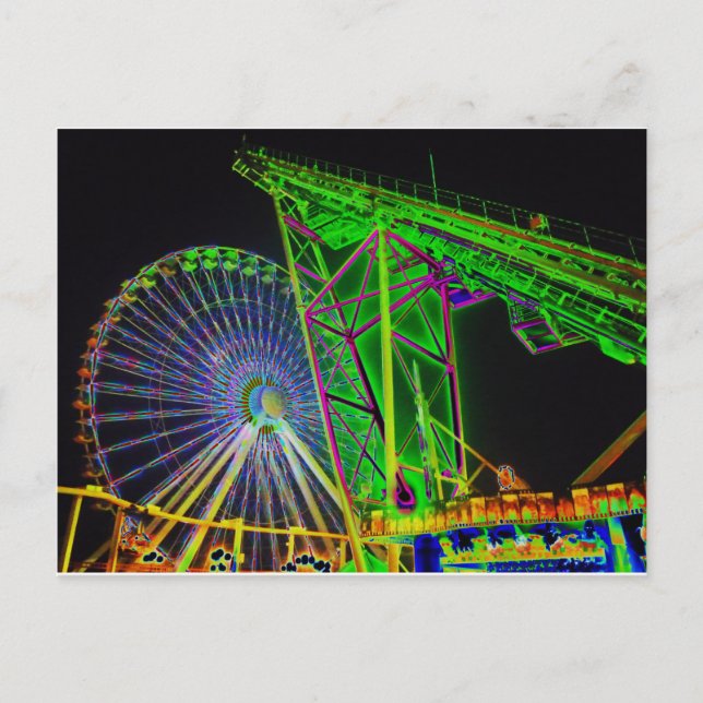 Colourful Rides Postcard (Front)