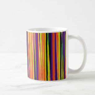Colourful ripped paper pattern coffee mug
