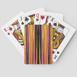 Colourful ripped paper pattern playing cards